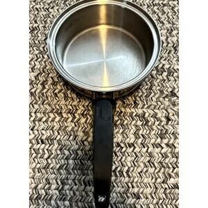 Lifetime T304 CC 6 Ply Stainless Steel 1 QT Saucepan Sauté Pan Made In USA VTG